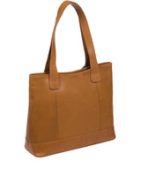 'Little Patience' Dark Tan Leather Tote Bag