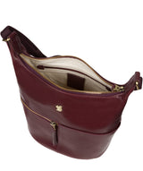 'Little Kristin' Plum Leather Shoulder Bag