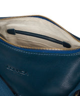 'Little Kristin' Snorkel Blue Leather Shoulder Bag