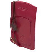 'Siren' Orchid Leather Cross Body Phone Bag