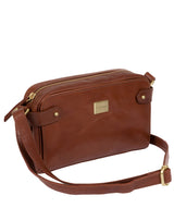 'Rivoli' Italian-Inspired Chestnut Leather Cross Body Bag image 3