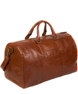 'Lucca' Italian-Inspired Chestnut Leather Holdall image 5