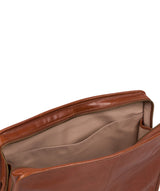 'Pirlo' Italian-Inspired Chestnut Leather Document Case Pure Luxuries London