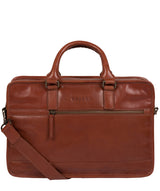 'Travisso' Chestnut Leather Compact Work Bag image 1