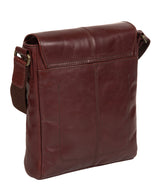 'Zoff' Italian-Inspired Brown Leather Messenger Bag Pure Luxuries London