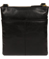 'Siena' Italian-Inspired Black Leather Cross Body Bag image 3