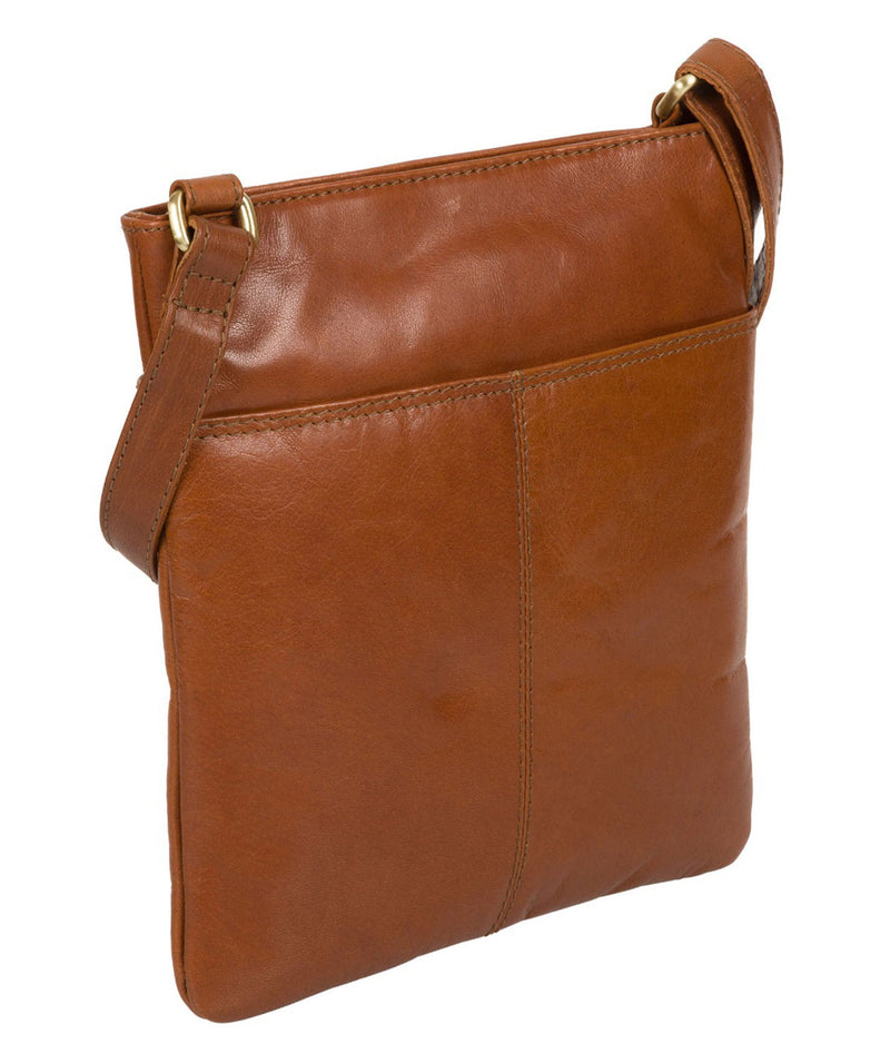 'Siena' Italian Tan Leather Cross Body Bag
