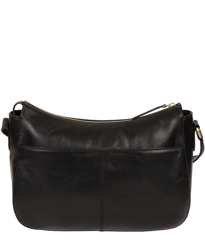 'Enna' Italian-Inspired Black Leather Bag image 3