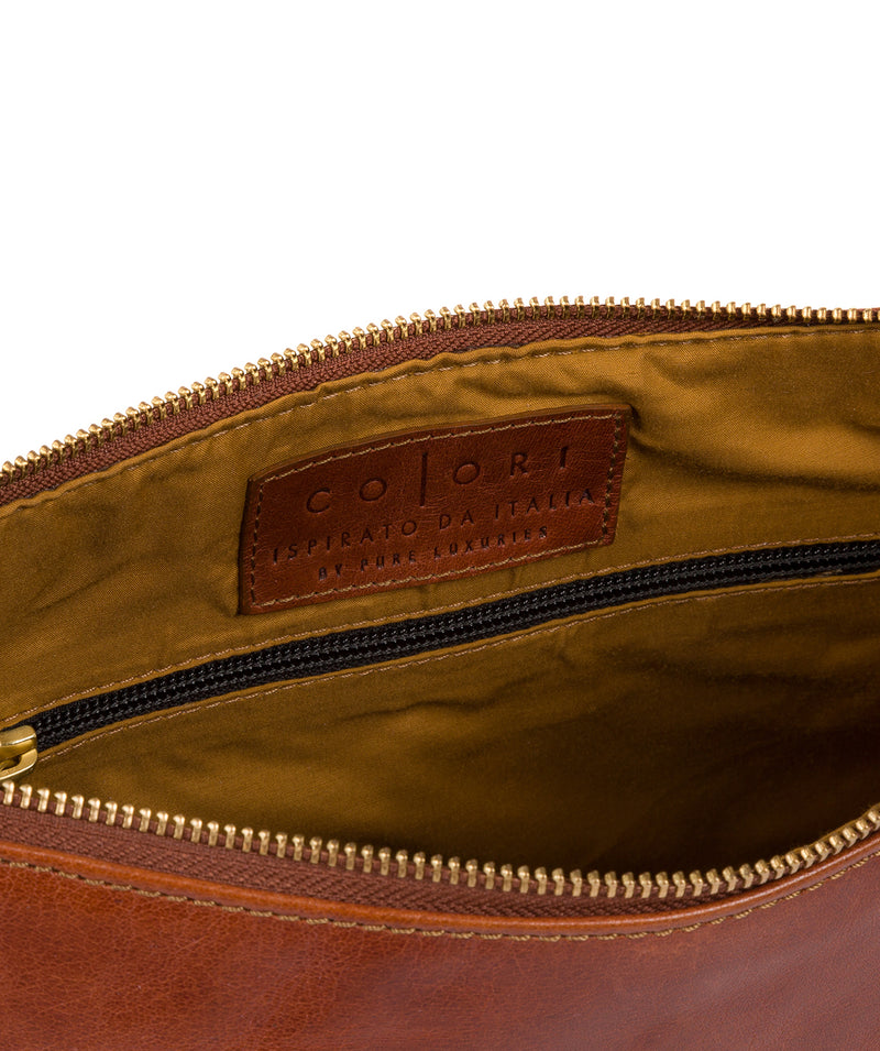 'Enna' Italian-Inspired Chestnut Leather Bag