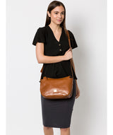 'Enna' Italian Inspired Tan Leather Bag image 2
