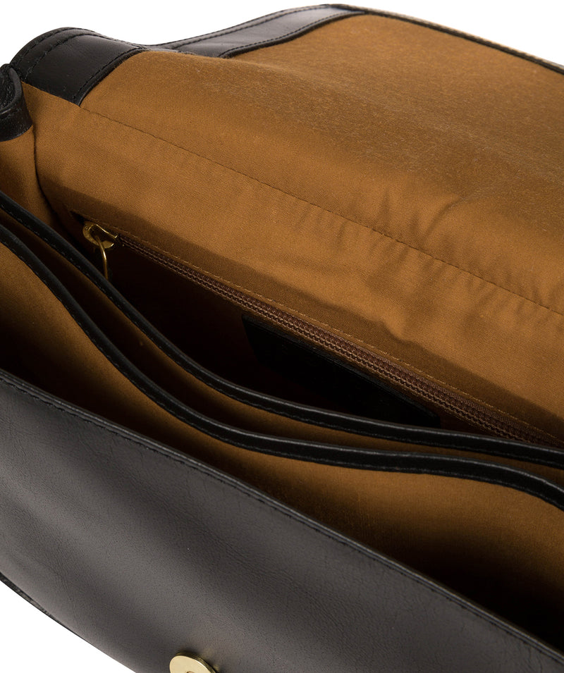 'Empoli' Italian-Inspired Black Leather Cross-Body Bag
 image 4