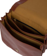 'Empoli' Italian-Inspired Chestnut Leather Cross Body Bag