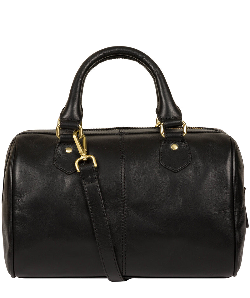 'Arona' Italian Inspired Black Leather Handbag
 image 3