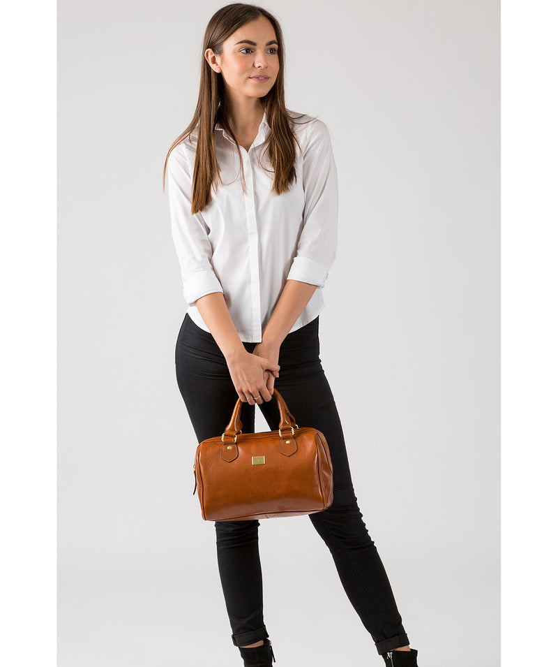 'Arona' Italian Tan Leather Handbag
 image 7