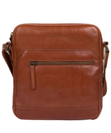 'Anzio' Italian-Inspired Chestnut Leather Despatch Bag Pure Luxuries London