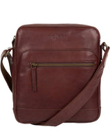 'Anzio' Italian-Inspired Brown Leather Despatch Bag