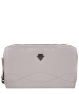 'Wittion' Silver Grey Leather Zip-Round Purse image 1