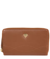 'Wittion' Tan Leather Zip-Round Purse image 1