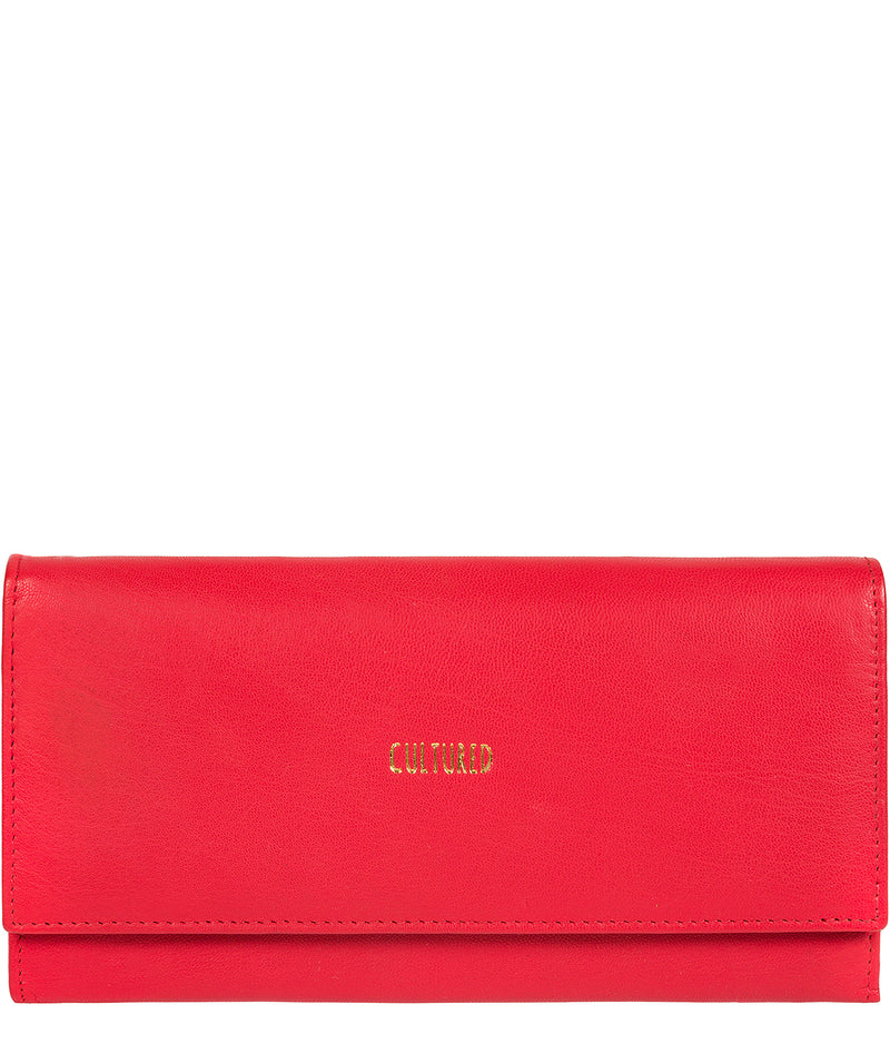'Taylor' Red Leather RFID Purse