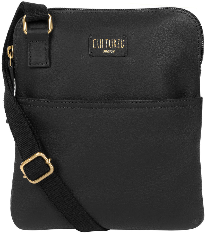 'Marqaux' Black Leather Small Cross Body Bag image 1