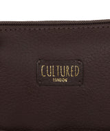 'Marqaux' Dark Chocolate Leather Small Cross Body Bag image 5