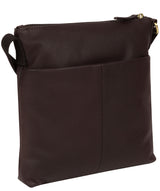 'Dalida' Dark Chocolate Leather Small Cross Body Bag image 3