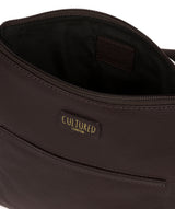 'Dalida' Dark Chocolate Leather Small Cross Body Bag image 4