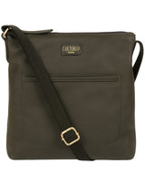 'Dalida' Olive Leather Small Cross Body Bag Pure Luxuries London