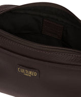 'Giulia' Dark Chocolate Leather Small Cross Body Bag image 3