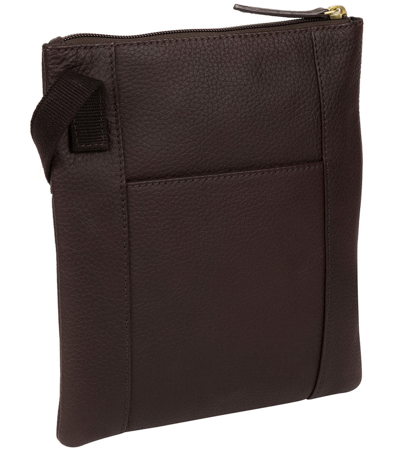 'Heloise' Dark Chocolate Leather Small Cross Body Bag image 3