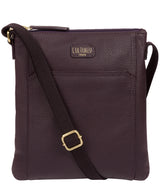 'Lucie' Plum Leather Small Cross Body Bag image 1