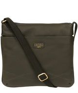 'Manon' Olive Leather Small Cross Body Bag Pure Luxuries London