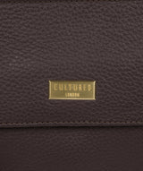 'Marie' Dark Chocolate Leather Cross Body Bag image 6