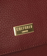 'Marie' Ruby Red Leather Cross Body Bag image 6