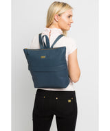 'Josie' Denim Leather Backpack image 2