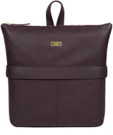 'Josie' Fig Leather Backpack image 1