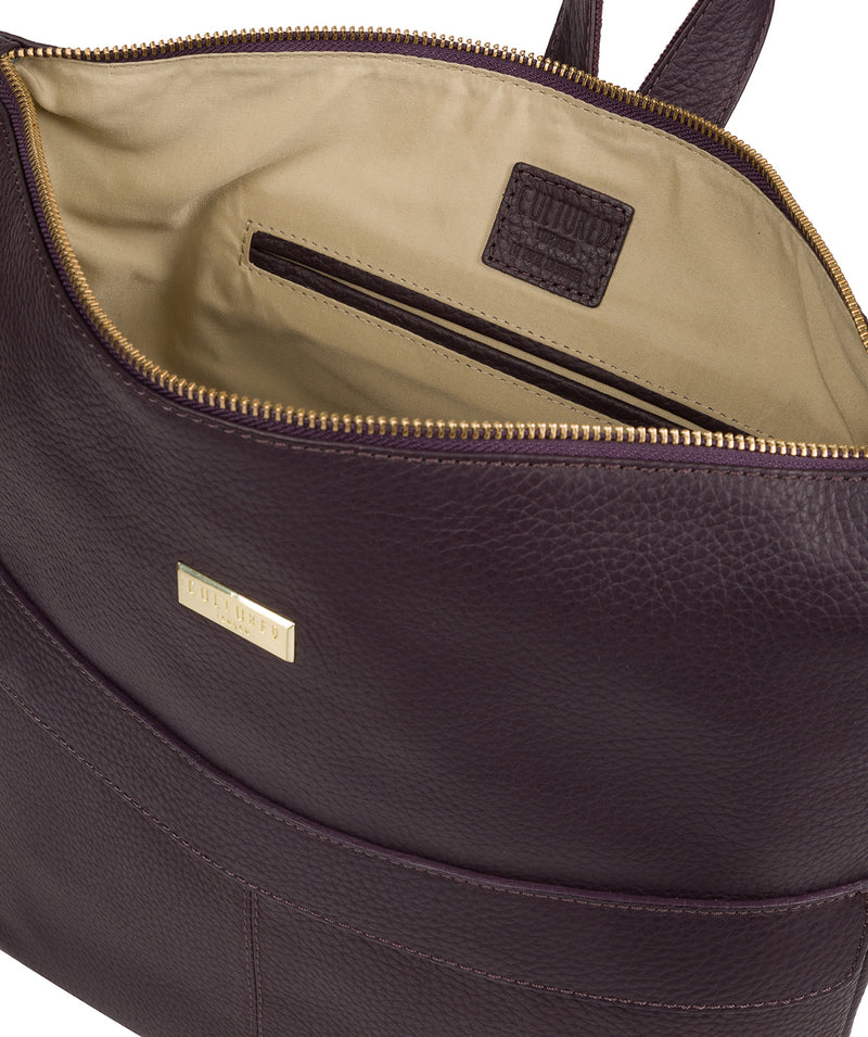 'Josie' Fig Leather Backpack image 4