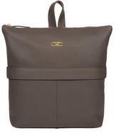 'Josie' Grey Leather Backpack image 1