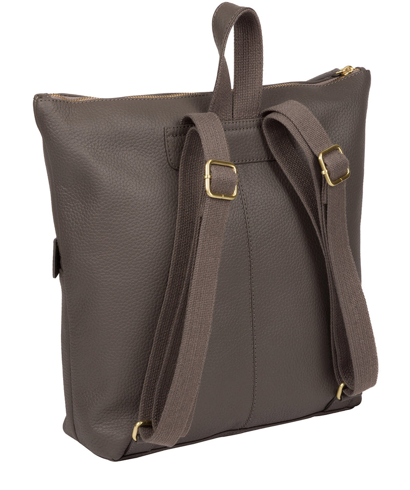 'Josie' Grey Leather Backpack image 3