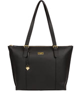 'Pippa' Black Leather Tote Bag image 1