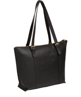 'Pippa' Black Leather Tote Bag image 4