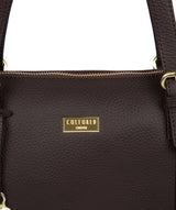 'Pippa' Dark Chocolate Leather Tote Bag image 5