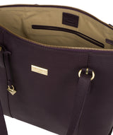 'Pippa' Fig Leather Tote Bag image 5