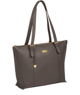 'Pippa' Grey Leather Tote Bag image 3
