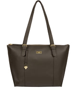 'Pippa' Olive Leather Tote Bag image 1
