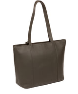 'Dawn' Olive Leather Tote Bag Pure Luxuries London