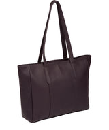 'Tabia' Fig Leather Tote Bag image 3