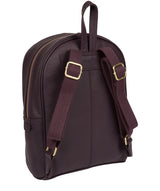 'Alyssa' Fig Leather Backpack Pure Luxuries London