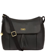 Henriette' Black Leather Shoulder Bag image 1