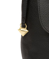 Henriette' Black Leather Shoulder Bag image 5